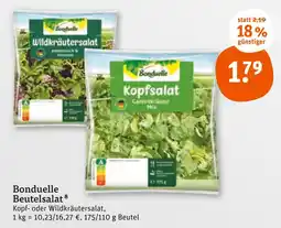 tegut Bonduelle kopf- oder wildkräutersalat Angebot
