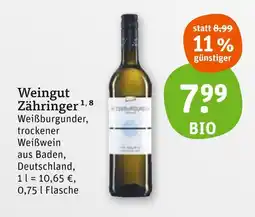 tegut Weingut zähringer bio Angebot