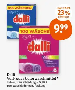 tegut Dalli voll- oder colorwaschmittel Angebot