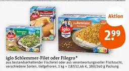 tegut Iglo schlemmer-filet oder filegro Angebot