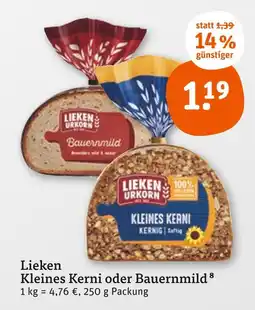 tegut Lieken urkorn kleines kerni oder bauernmild Angebot