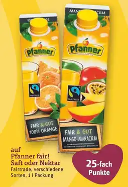 tegut Pfanner saft oder nektar Angebot
