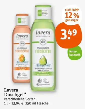 tegut Lavera pflegedusche vitalisierend oder pflegedusche erfrischend Angebot