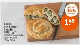 tegut Börek mit spinat-lauch-füllung Angebot