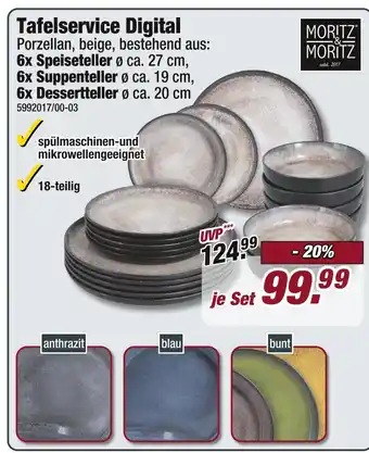 Poco Moritz & moritz tafelservice digital Angebot