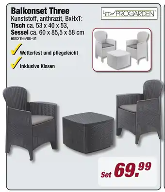 Poco Progarden balkonset three Angebot