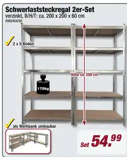 Poco Schwerlaststeckregal 2er-set Angebot