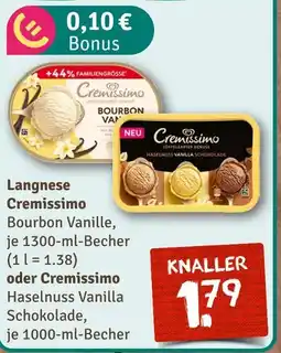 nahkauf Langnese cremissimo bourbon vanille oder cremissimo haselnuss vanilla schokolade Angebot