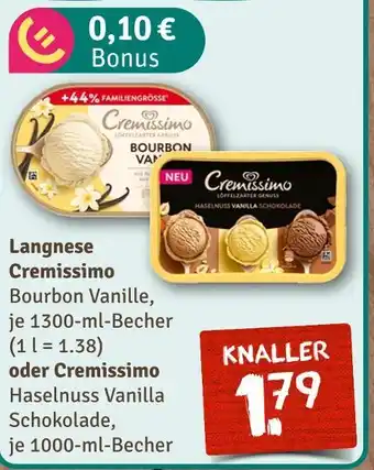 nahkauf Langnese cremissimo bourbon vanille oder cremissimo haselnuss vanilla schokolade Angebot