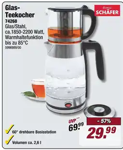 Poco Schäfer glas-teekocher Angebot