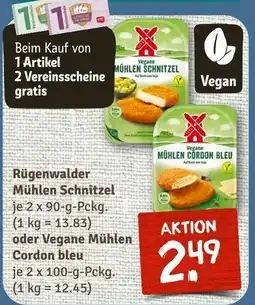 nahkauf Rügenwalder mühlen schnitzel oder vegane mühlen cordon bleu Angebot