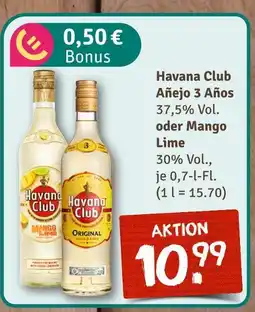 nahkauf Havana club añejo 3 años oder mango lime Angebot