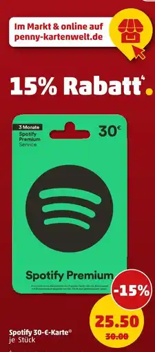 PENNY Spotify premium service Angebot