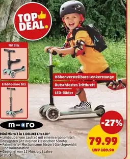 PENNY Micro mini micro 3 in 1 deluxe lite led Angebot