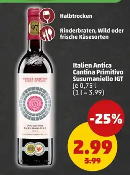 PENNY Antica cantina santo stefano primitivo susumaniello Angebot