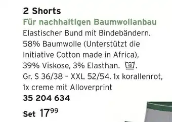 Tchibo 2 shorts Angebot