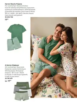 Tchibo Herren-shorty-pyjama oder 4 herren-slipboxer Angebot