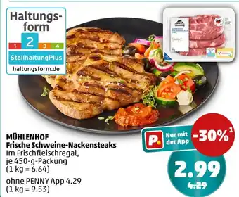 PENNY Mühlenhof frische schweine-nackensteaks Angebot