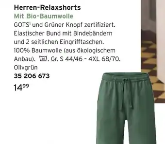 Tchibo Herren-relaxshorts Angebot
