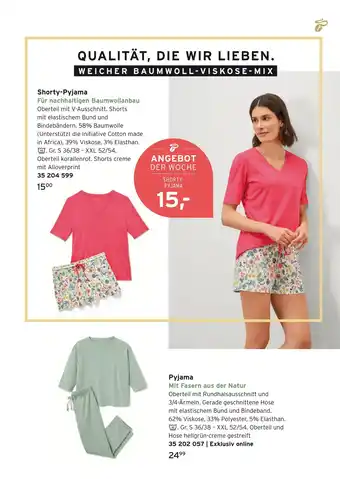 Tchibo Shorty-pyjama oder pyjama Angebot