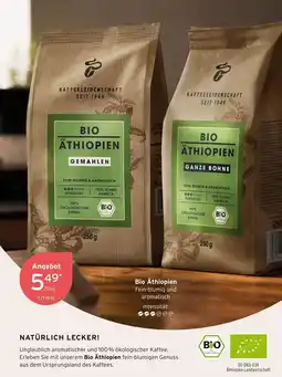 Tchibo Kaffeeleidenschaft bio äthiopien gemahlen oder ganze bohne Angebot