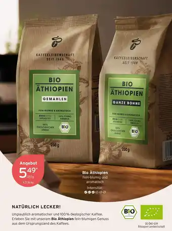 Tchibo Kaffeeleidenschaft bio äthiopien gemahlen oder ganze bohne Angebot