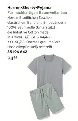 Tchibo Herren-shorty-pyjama Angebot