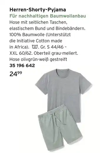 Tchibo Herren-shorty-pyjama Angebot
