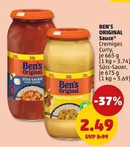 PENNY Ben's original cremiges curry oder süß-sauer Angebot