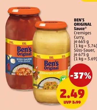 PENNY Ben's original cremiges curry oder süß-sauer Angebot