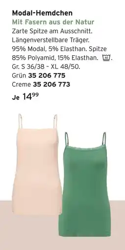 Tchibo Modal-hemdchen Angebot