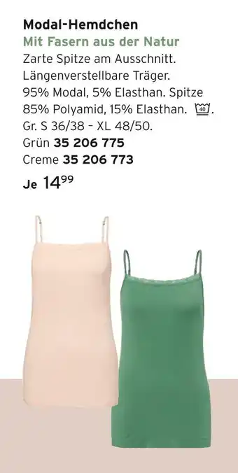 Tchibo Modal-hemdchen Angebot