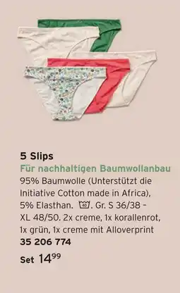 Tchibo 5 slips Angebot