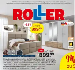 ROLLER Rauch drehtürenschrank, boxspringbett oder nachttisch Angebot
