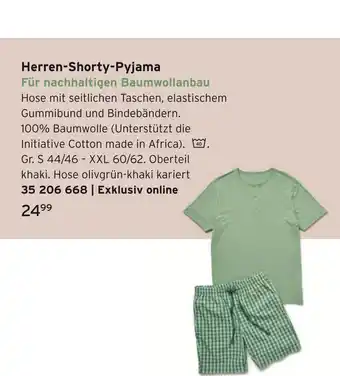Tchibo Herren-shorty-pyjama Angebot