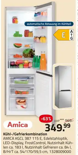 ROLLER Amica kühl-/gefrierkombination Angebot