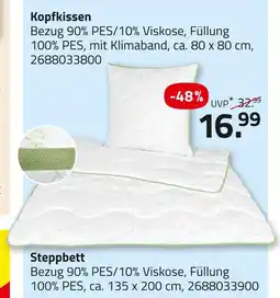 ROLLER Kopfkissen oder steppbett Angebot