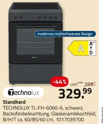 ROLLER Technolux standherd Angebot