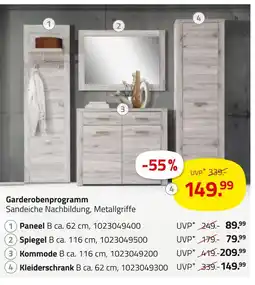 ROLLER Garderobenprogramm Angebot