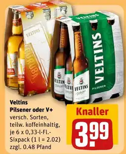 REWE Veltins pilsener oder v+ Angebot