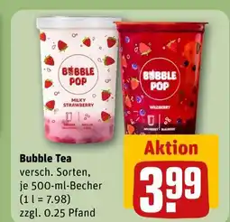 REWE Bubble pop bubble tea Angebot