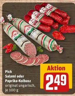 REWE Pick salami oder paprika-kolbasz Angebot