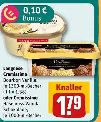 REWE Langnese cremissimo cremissimo Angebot