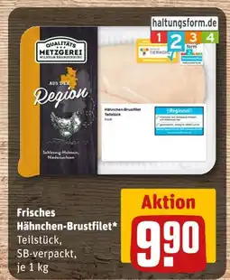 REWE Qualitäts metzgerei wilhelm brandenburg frisches hähnchen-brustfilet Angebot