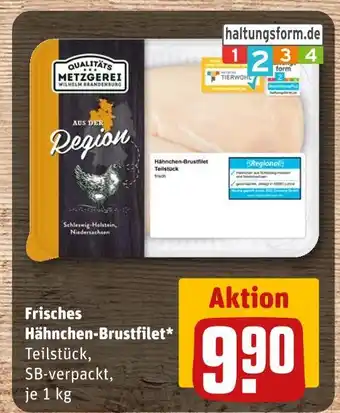 REWE Qualitäts metzgerei wilhelm brandenburg frisches hähnchen-brustfilet Angebot