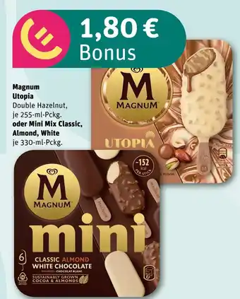 REWE Magnum utopia oder mini mix classic, almond, white Angebot