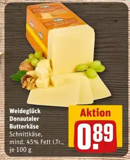 REWE Weideglück donautaler butterkäse Angebot