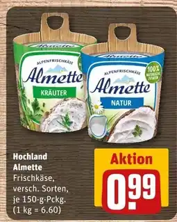 REWE Hochland almette frischkäse Angebot