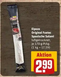 REWE Elpozo original fuetec spanische salami Angebot