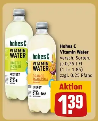 REWE Hohes c vitamin water Angebot